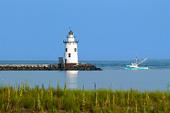 Saybrook Breakwater Light Guides Fishing Boat Home